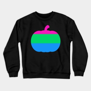 Halloween Pumpkin LGBT Flag Polysexual Crewneck Sweatshirt